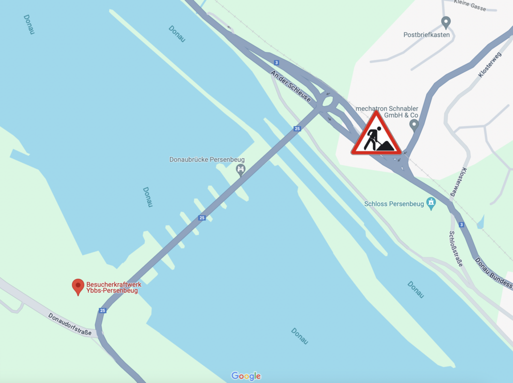 Wir weisen Sie auf eine aktuelle Baustelle auf dem linken Donauufer hin.
Dies kann zu Zeitverzögerungen führen.